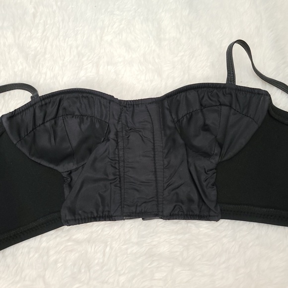 🚨 SOLD 🚨 Vintage Black Leather Bustier - Picture 8 of 8
